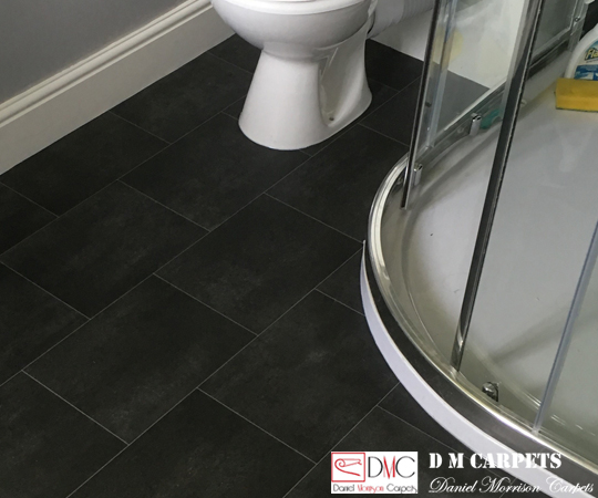 Grey/Black Home Vinyl Flooring